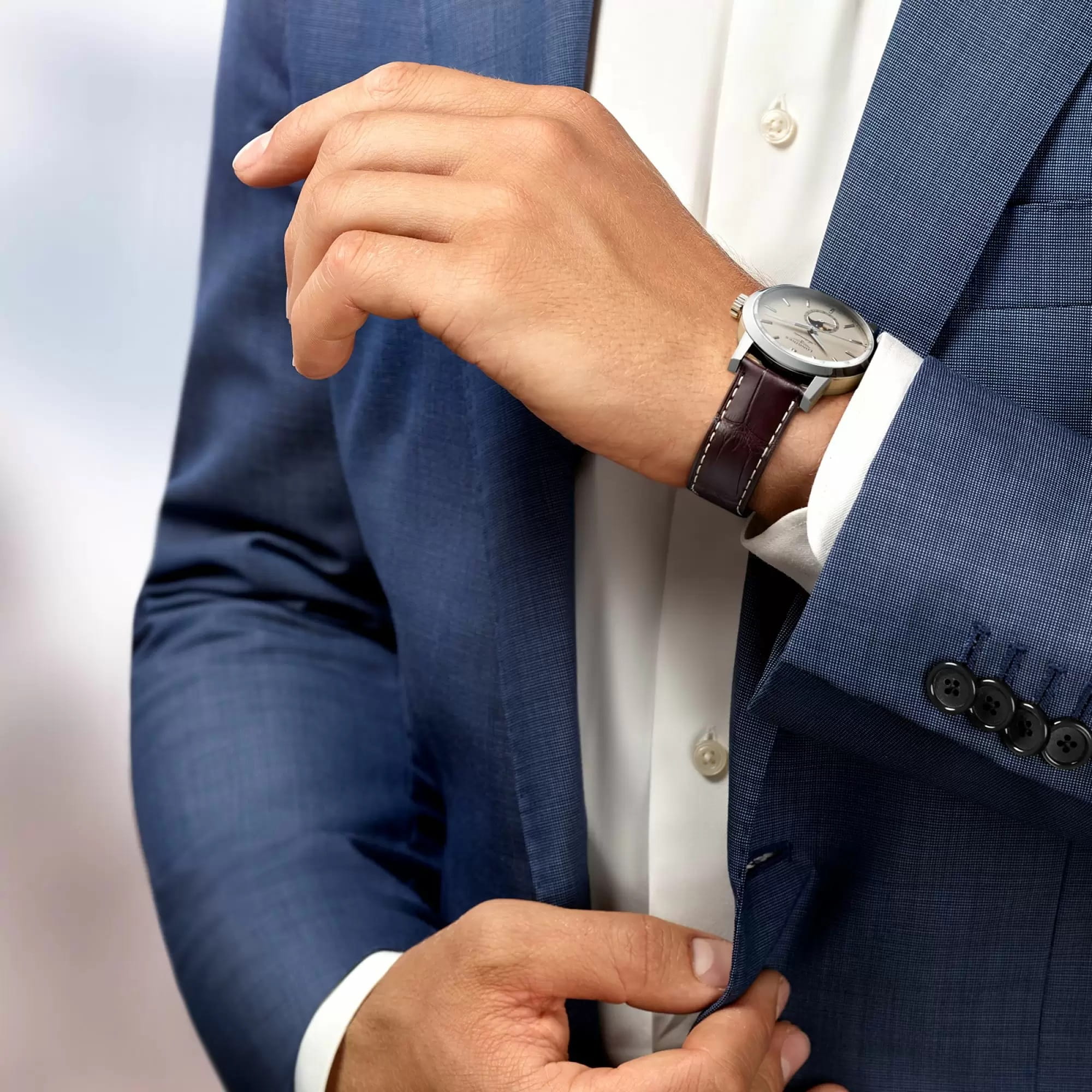 Longines Longines 1832 L4.826.4.92.2  - задняя крышка металл сталь корпуса, швейцария часы