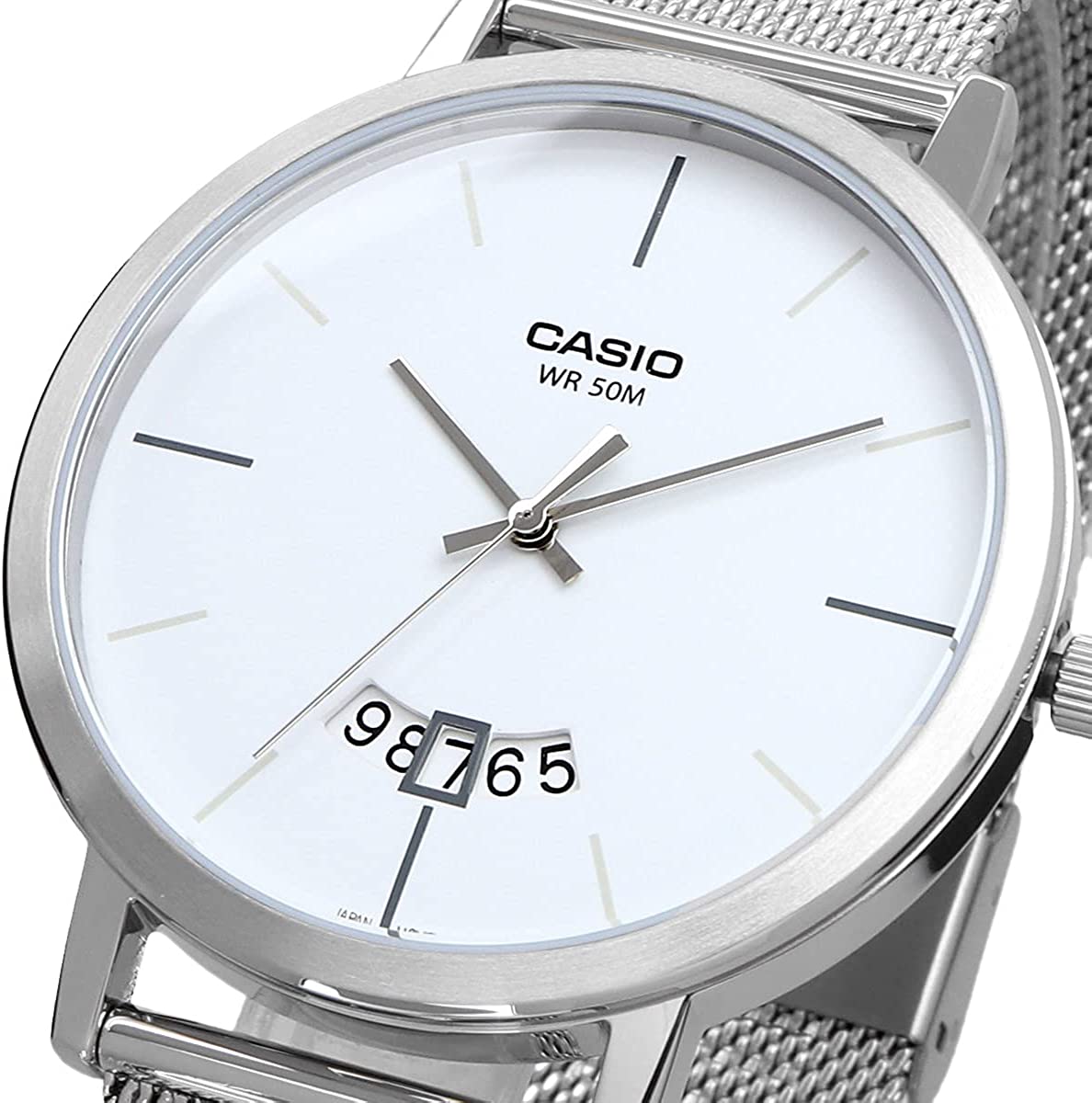 Casio Casio Collection MTP-B100M-7E, collection япония мужские часы на браслете нержавеющая сталь боковой вид