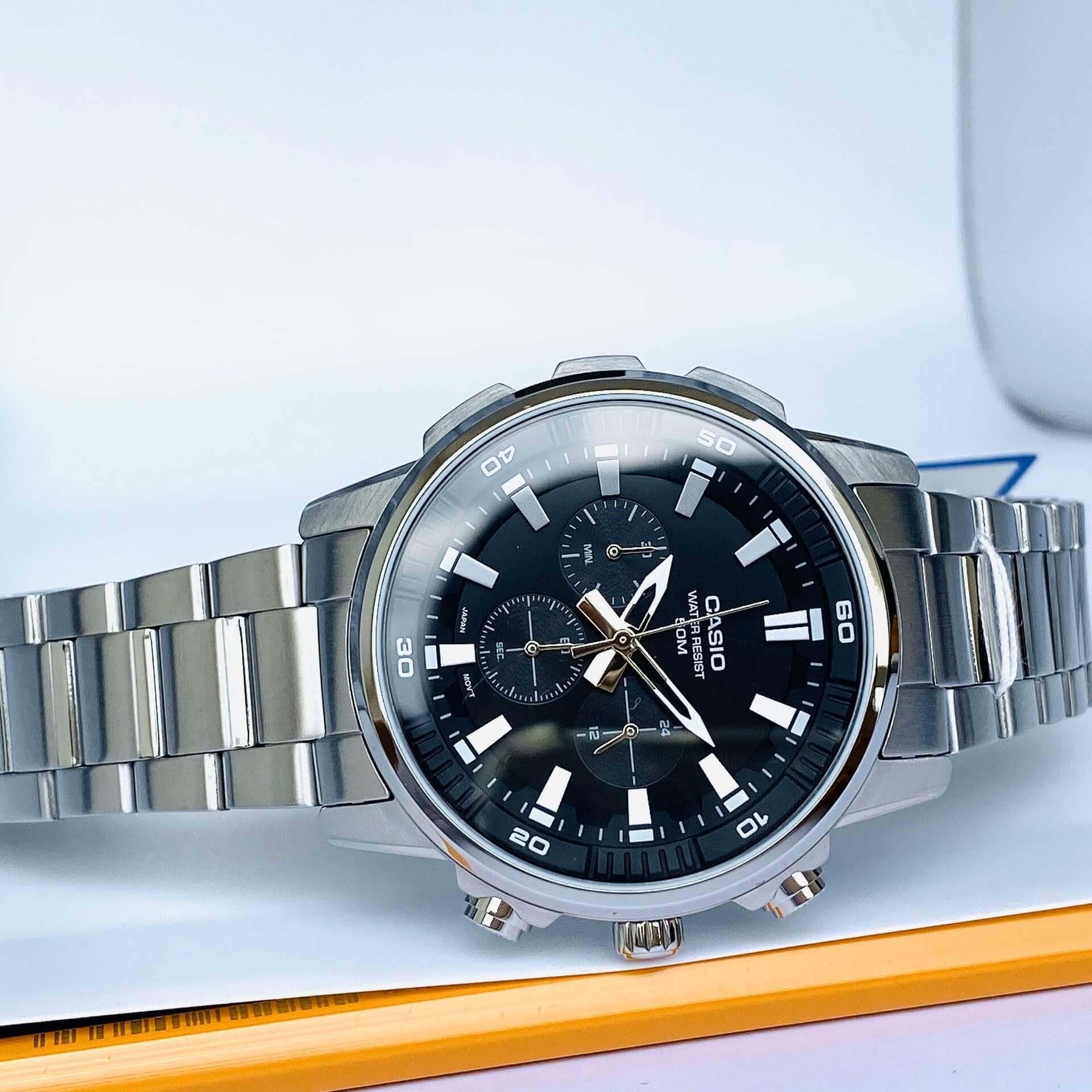 Casio Casio Collection MTP-E505D-1A кварцевые часы с аксессуарами мужские часы модель MTP-E505D-1A