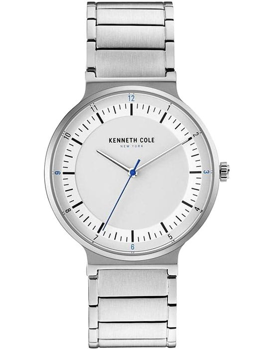 Kenneth Cole Kenneth Cole Automatic KC50381001  KC50381001 кварцевые мужские часы серебристый циферблат, браслет нержавеющая сталь — вид спереди