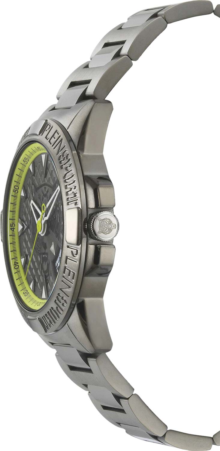 Plein Sport Plein Sport Touchdown PSFBA1023,  германия мужские часы на браслете сталь с ip покрытием боковой вид