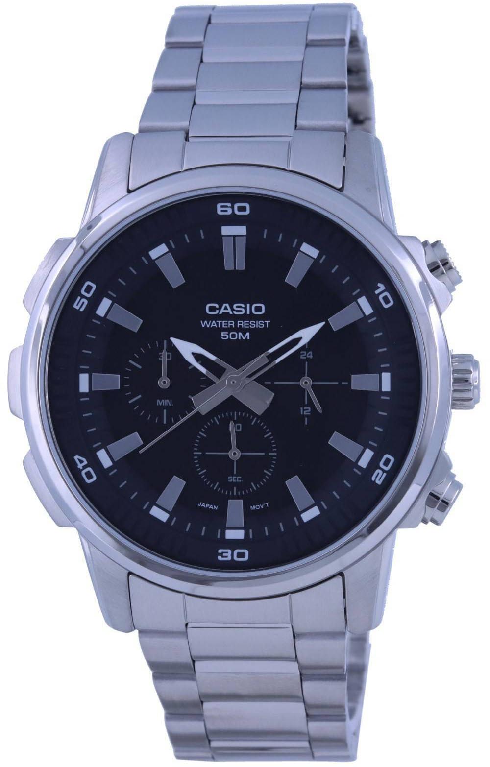 Casio Casio Collection MTP-E505D-1A япония наручные мужские часы заводная головка с логотипом Casio