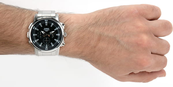 Casio Casio Collection MTP-E505D-1A , наручные мужские часы фото под углом