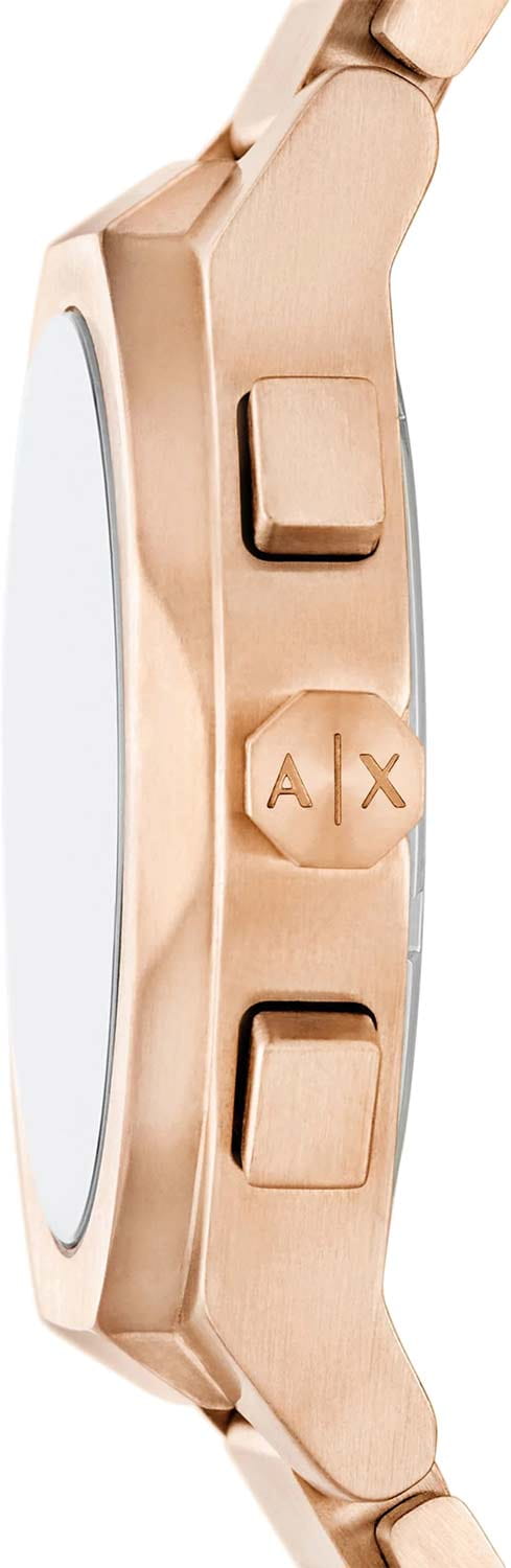 Armani Exchange Armani Exchange Rafael AX4188 кварцевые мужские часы часы крупный план коричневый циферблата