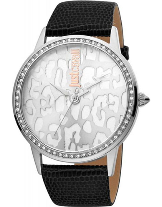 Just Cavalli Just Cavalli JC1L094L0015  JC1L094L0015 кварцевые женские часы  циферблат, браслет кожаный — вид спереди