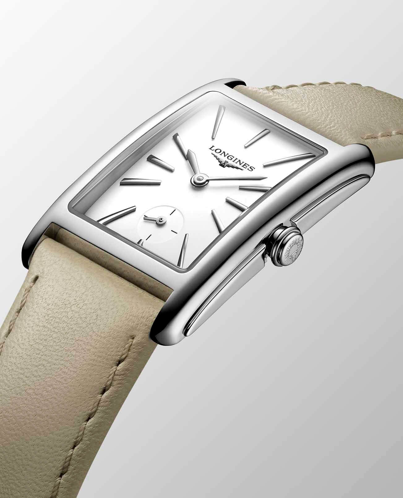 Longines Longines DolceVita L5.512.4.11.7 женские часы белый циферблат на запястье