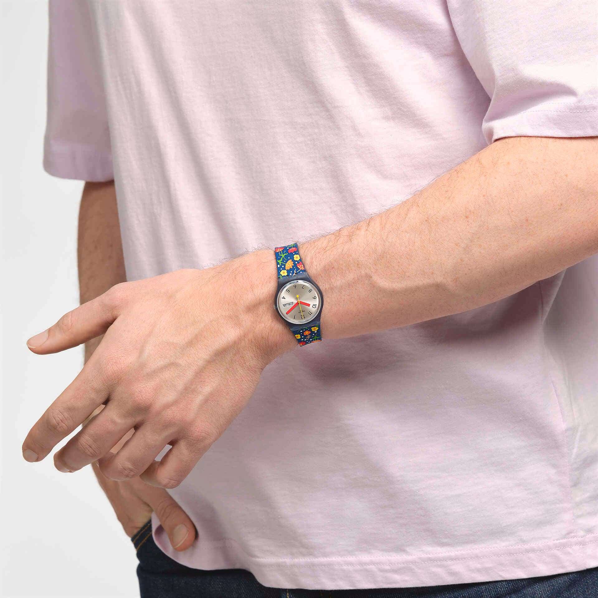 Swatch Swatch Gent Biosourced Standard SO28N704, gent швейцария женские часы на браслете силикон боковой вид