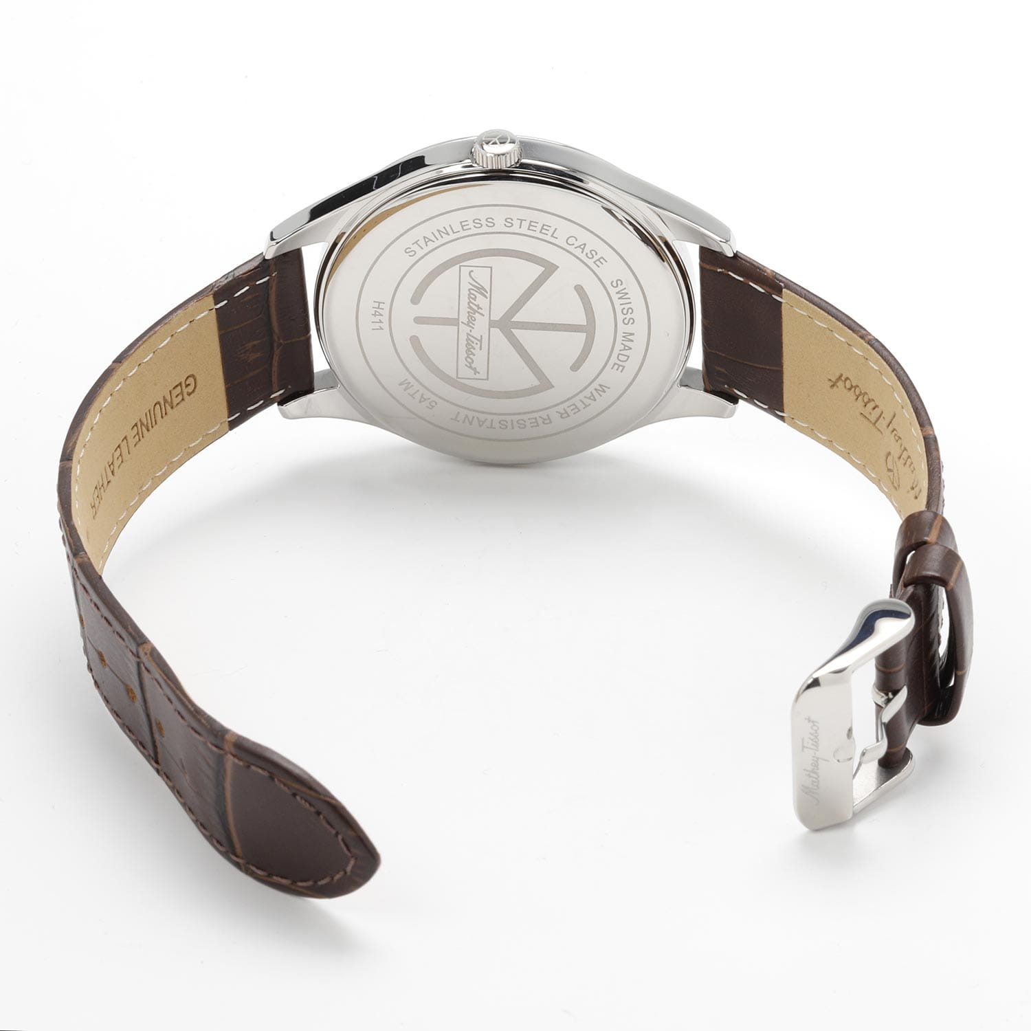 Mathey-Tissot Mathey-Tissot Urban H411AS кварцевые мужские часы часы крупный план серебристый циферблата