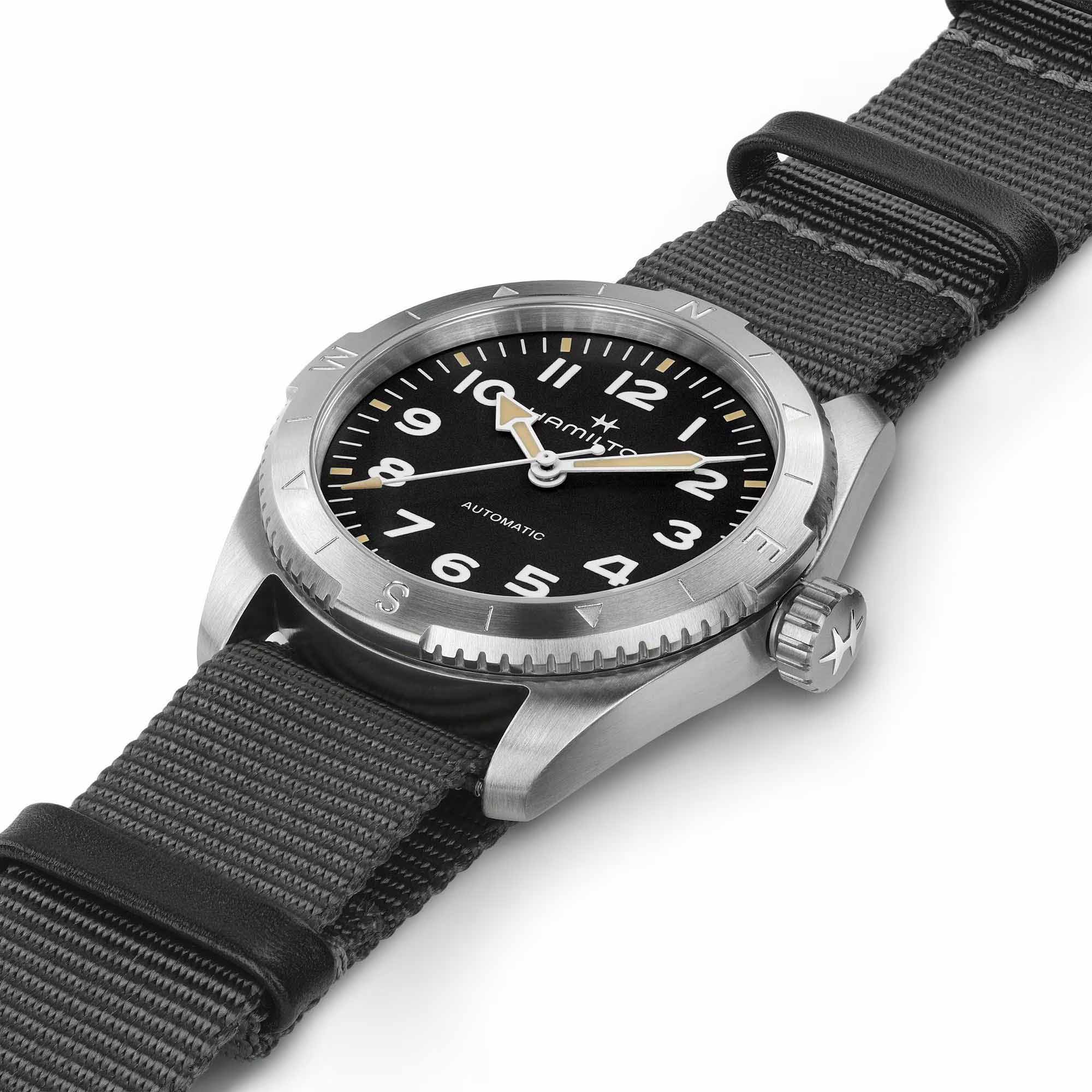 Оригинальные часы Hamilton Hamilton Khaki Field Expedition Auto H70225930 механические калибр механизма h-10 общий вид