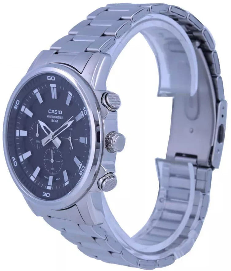 Casio Casio Collection MTP-E505D-1A  — детали корпуса и нержавеющая сталь