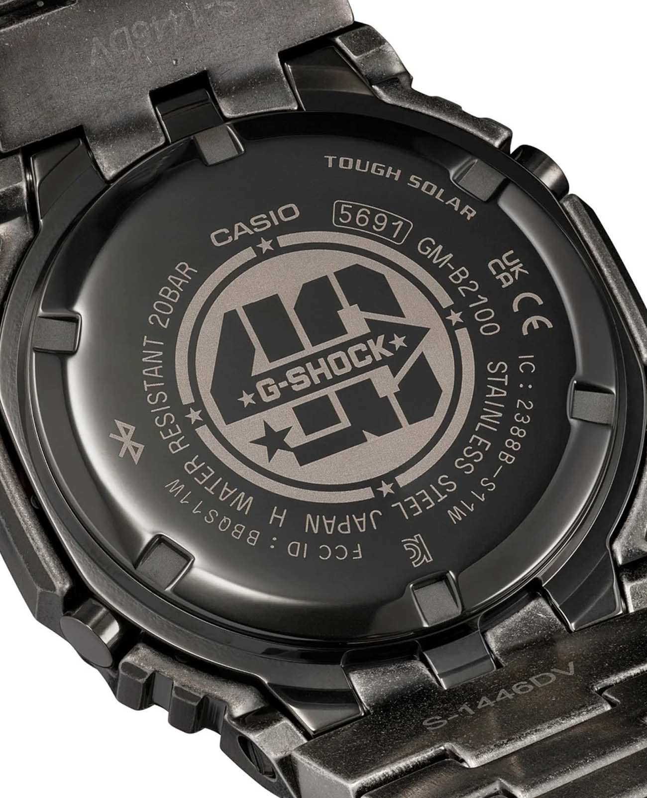 Casio Casio G-Shock GM-B2100VF-1A, g-shock япония мужские часы на браслете сталь с ip покрытием боковой вид