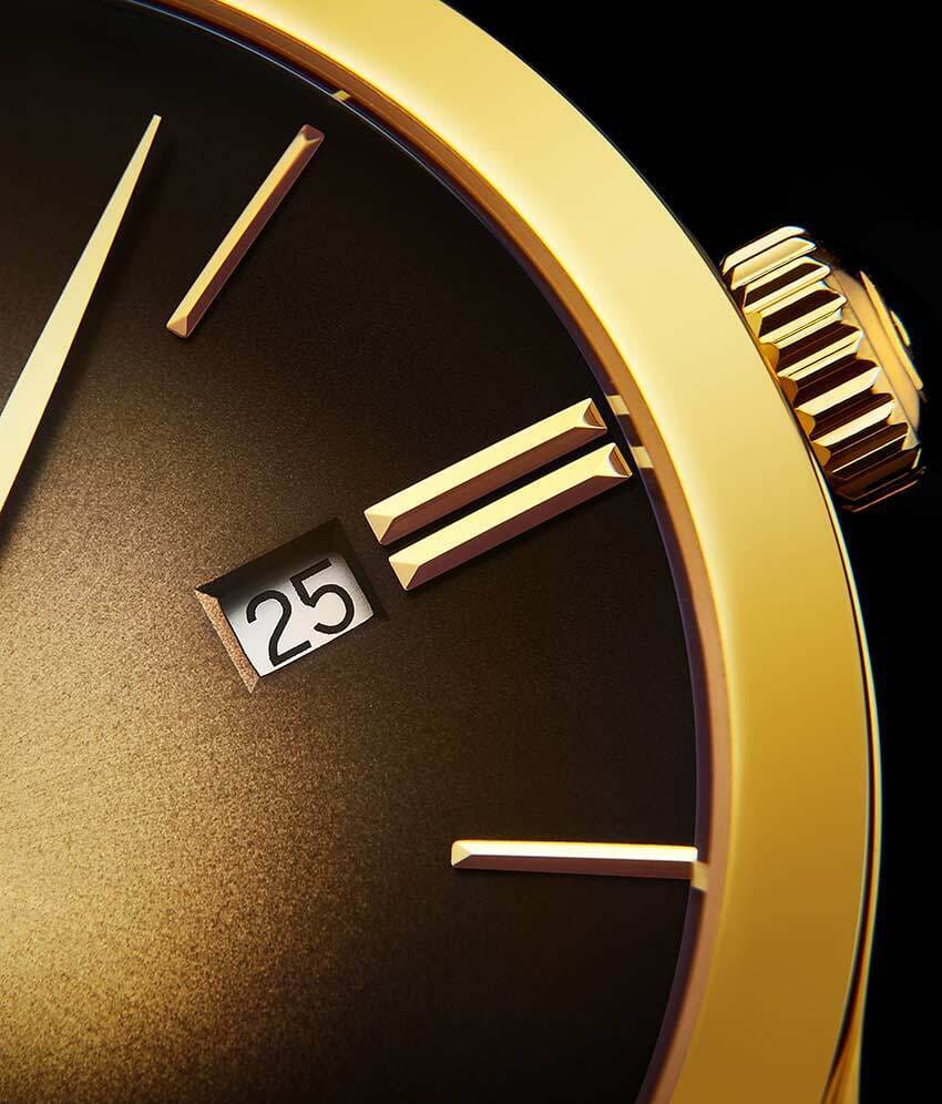 Stuhrling Stuhrling Symphony 4014.2,  сша мужские часы на браслете кожаный боковой вид