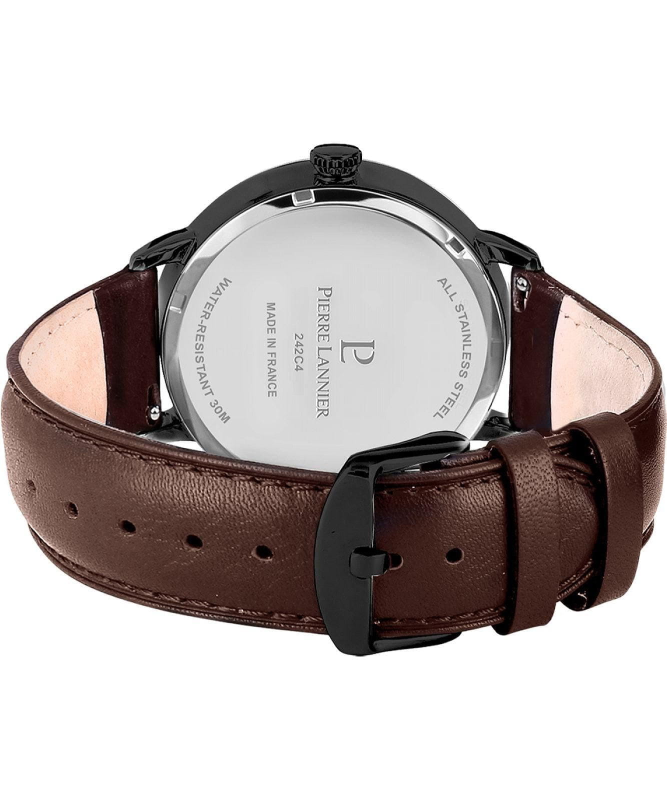 Pierre Lannier Pierre Lannier Allure 242C434,  франция мужские часы на браслете кожаный боковой вид