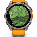 Часы Garmin Fenix 8 47mm Amoled Sapphire Titanium Orange 010-02904-11 фото 5